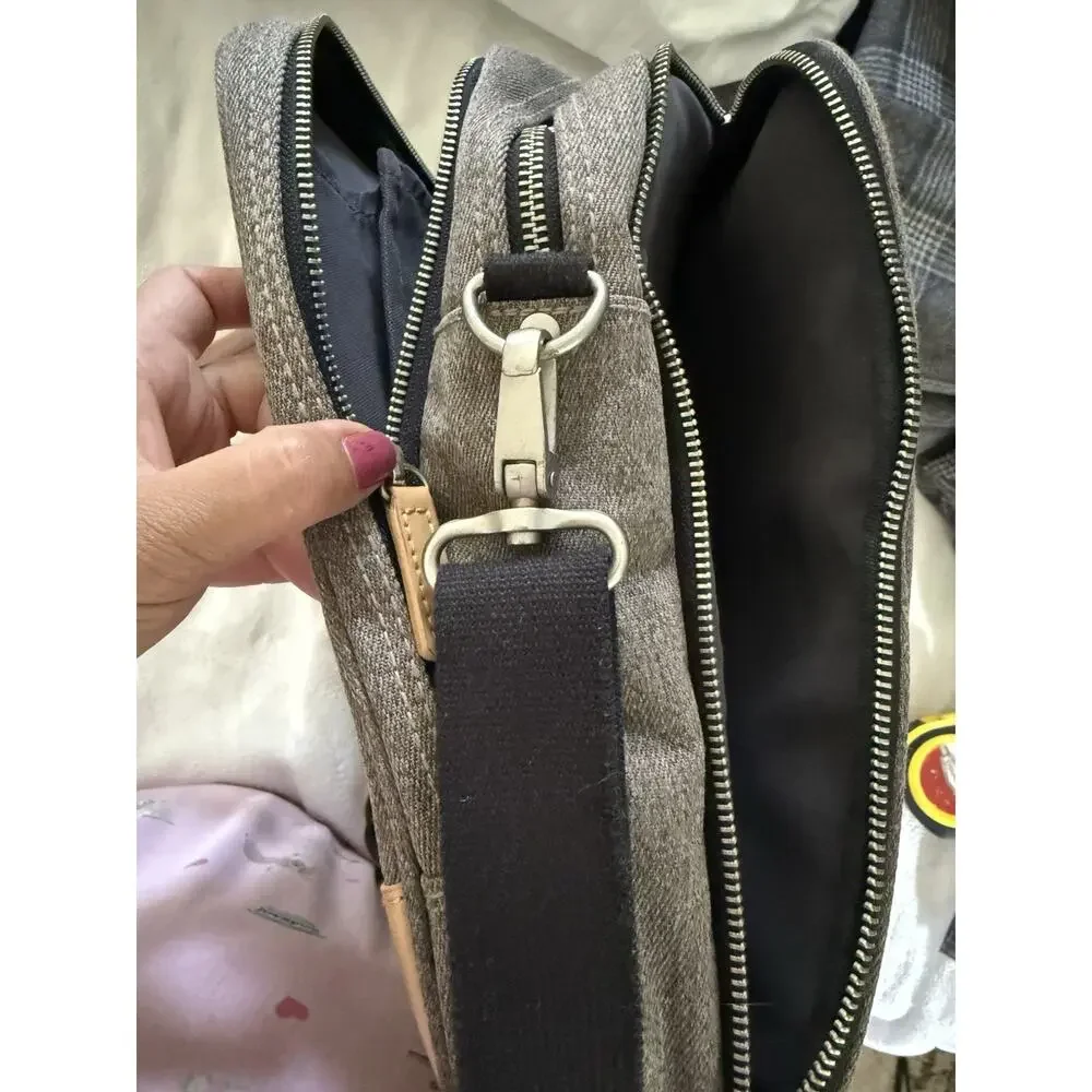 Venque Toronto Messenger Bag Grey University Academia